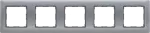 VENA Ramka 5x ALUMINIUM