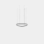 Pendant Geometric Triangular Mini 1000mm LED 64W LED warm-white 2700K 0-10V Black 3762lm TS6Z-00V9AZRU05