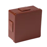 VP-01 Puszka n/t 86x86x40mm IP55 4-wl klik dł.gum. brąz