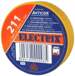 ELECTRIX 211 taśma elektroizolacyjna 0,13 mm x 15 mm x 10 m żółta