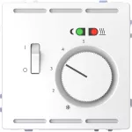 Merten - Regulator temperatury podłogowy z łącznikiem, biały lotos