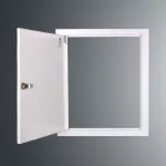 Drzwiczki rewizyjne SP 350x300 RAL9003, kołnierz szer.2, 5cm