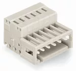 Wtyk 1-przewodowy CAGE CLAMP®, pełna ochrona przed błędnym wetknięciem, jasnoszary 734-316