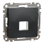 Płytka centralna do wkładów Keystone (HDmI, Sedna Design & Elements, VgA, RJ45, RJ11), czarny antracyt