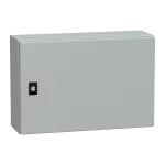Drzwi gładkie bez płyty montażowej, PanelSeT CRN, W300xS450xG150 IP66 IK10 RAL7035.