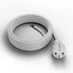 PP-40H/5M/2X1,5/H05VV-F Przewód przyłączeniowy z wtyczką prostą IP44 ; 2x1,5; H05VV-F; 5m; biały
