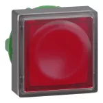 Harmony XB5 Napęd przycisku płaskiego kwadratowy czerwony z samoczynnym powrotem LED plastikowy