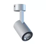 GABI K1Sh stropowy max. 1x50W, GU10, 230V, srebrny aluminiowy (mat struktura) RAL 9006