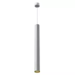 PIXO 610 wisząca max 1x50W, GU10, 230V, kolor złota, srebrny aluminiowy (mat struktura) RAL 9006 T068E61Wh962101