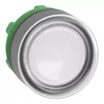 Harmony XB5 Główka przycisku płaskiego z samopowrotem LED okapturzona biała plastikowa