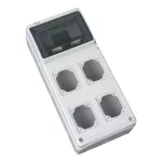 Obudowa z tworzywa seria M-BOX 8 modułów pokrywa z 4 perforacjami IP65 (506x230x150)