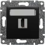 VENA Gniazdo multimedialne HDMI, bez ramki ANTRACYT