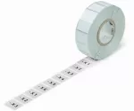 Tabliczki na przycisk 22x22MM, srebrne 210-858