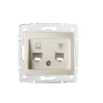 DOMO 01-1430-003 kr Gniazdo komputerowe podwójne niezależne (2xk)