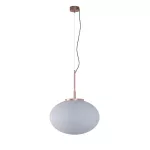 OVO fi400 wisząca max.1x23W, E27, 230V, przewód czarny, kolor miedzi (gładki mat)