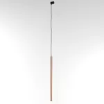 NER 350 wisząca track, max. 1x2,5W, G9, 230V, przewód czarny, kolor miedzi (gładki mat)