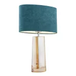 PRATO lampa stołowa 1 pł. turkus, kolor lister miodowy E27/230V 1 x 15W (max)