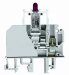 Złączka szynowa gwintowa ZUB1-2.5D(12V) szary