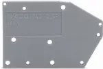 Ścianka końcowa do montażu zatrzaskowego gr. 1,5 mm, niebieska 742-400