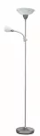 4091 Lampa podłogowa Harmony lux E27/100W+E14/40W chrom saty. 230V, 50Hz