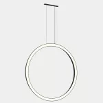 Pendant Circular Vertical Side ø1200 Recessed LED 72W LED warm-white 2700K 0-10V Black 5210lm CP5B-00V9AZRU05