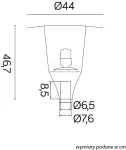 SU-MA lampa stojąca zewnętrzna Metis MTS-ME27-H4400