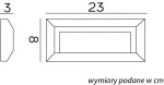SU-MA lampa ścienna natynkowa Mur PC 2502A