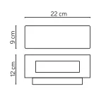 Su-ma kinkiet zewnętrzny LED Zen E27 ciemny popiel ZN-K100