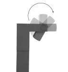 SU-MA lampa stojąca zewnętrzna LED Rota 10W 720lm 4000K ciemny popiel IP54 RT-780