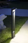 SU-MA lampa stojąca zewnętrzna LED Rota 10W 720lm 4000K ciemny popiel IP54 RT-780
