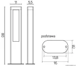 SU-MA lampa stojąca zewnętrzna Evo GL15403