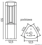 SU-MA lampa stojąca zewnętrzna FAN GL 11204