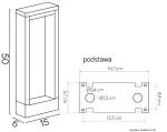 SU-MA lampa stojąca zewnętrzna Form YB19503