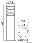 SU-MA lampa stojąca zewnętrzna Joy 91065L-500