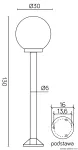 SU-MA lampa stojąca zewnętrzna Kule K 5002/2/K 300