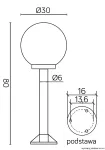 SU-MA lampa stojąca zewnętrzna Kule K 5002/3/K 300
