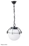 SU-MA lampa wisząca zewnętrzna kule z koszykiem 200 E27 czarny/patyna IP43 K 1018/1/KPO OP