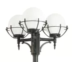SU-MA lampa stojąca zewnętrzna kule z koszykiem 200 OGMWN 3 KPO 200