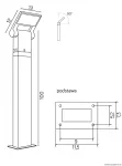 SU-MA lampa stojąca zewnętrzna Neo 11702-1000 DG