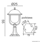 SU-MA lampa stojąca zewnętrzna Prince K 4011/1/O