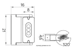 SU-MA kinkiet zewnętrzny Radius 6144S-1