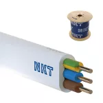nkt instal YDYpżo 450/750 3x4 biały Kabel elektroenergetyczny, instalacyjny, wielożyłowy z izolacją PVC