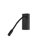 Wall fixture Mine LED 3.4W LED warm-white 3000K ON-OFF Black 184 DE-0117-NEG