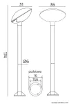 SU-MA lampa stojąca zewnętrzna Tao 1