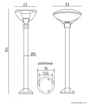 SU-MA lampa stojąca zewnętrzna Teo 2
