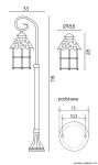 SU-MA lampa stojąca zewnętrzna Toledo K 5002/2/R