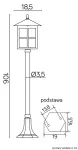 SU-MA lampa stojąca zewnętrzna Wenecja K 5002/2/KW
