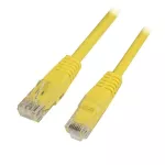Patchcord RJ45 U/UTP kat. 6 PVC CCA żółty 5m