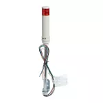 Kolumna świetlna R, 40 mm, montaż na rurze, stabilna lub migająca, z brzęczkiem 70/85dB, IP23, 24V AC DC Harmony XVC