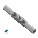 ZCL / Złączka Elastyczna PVC-U Szara 20 (100 szt/op.)